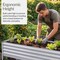 Best Choice Products 48x24x30in Elevated Galvanized Metal Garden Bed w/ Corner Protectors